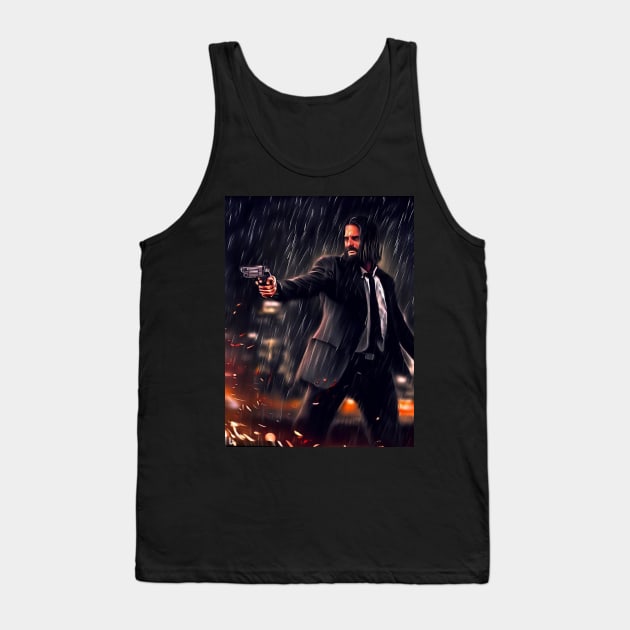 John Wick Unleashed Tank Top by Vish artd